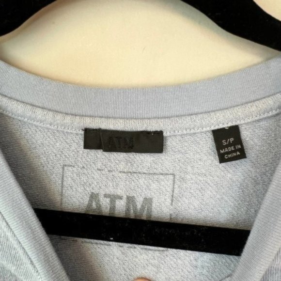 ATM Anthony Thomas Melillo 3/4 Sleeve Sweatshirt Dress with Pockets Size Small - Picture 5 of 9